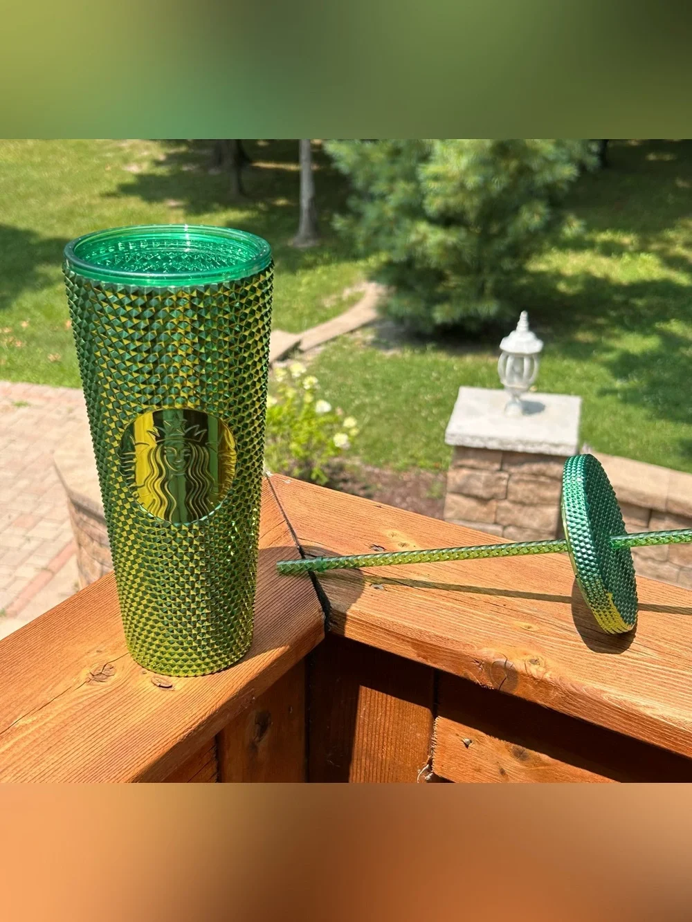 Starbucks 2023 Limited Edition Winter Green 24 ounce Tumbler Iced Coffee/Drinks